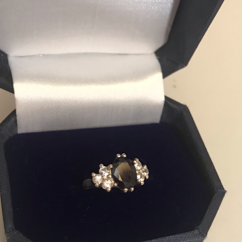 Gems of London sapphire and white sapphire ring